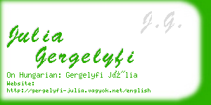 julia gergelyfi business card